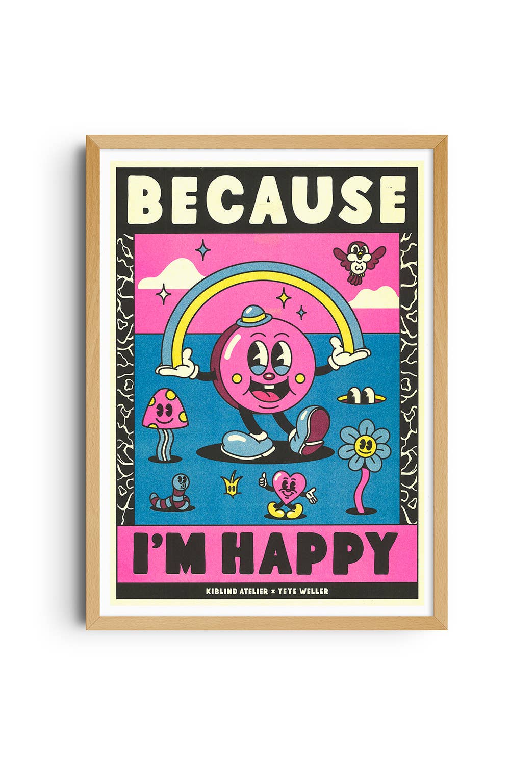 Affiche A3 - Yeye Weller - "Pharrell Williams – Because I’m Happy"