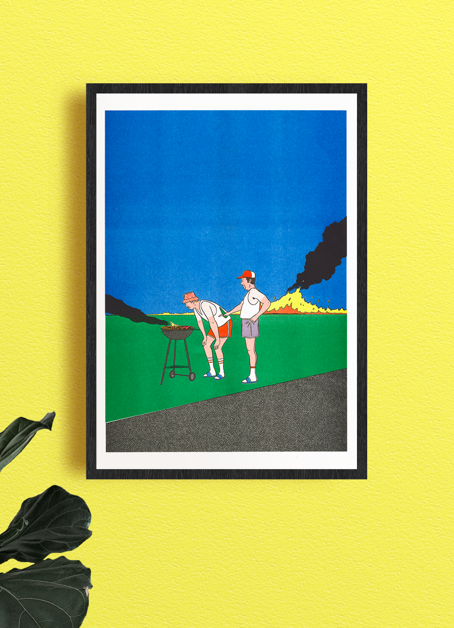 Affiche A3 - Simon Bailly - Barbeuc
