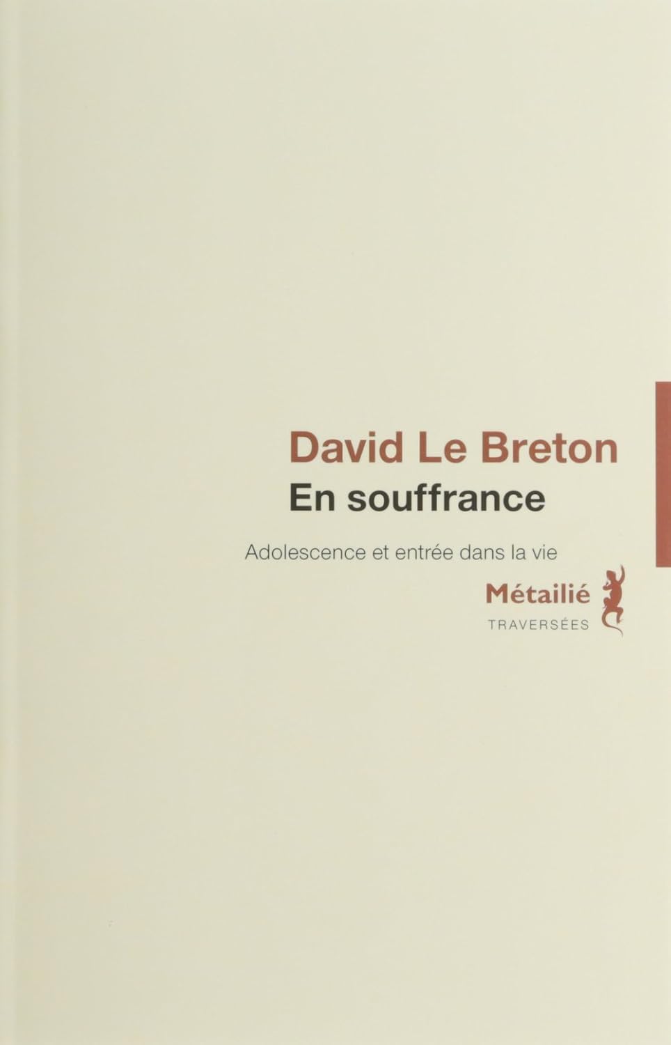 En souffrance : adolescence et entrée dans la vie - David Le Breton