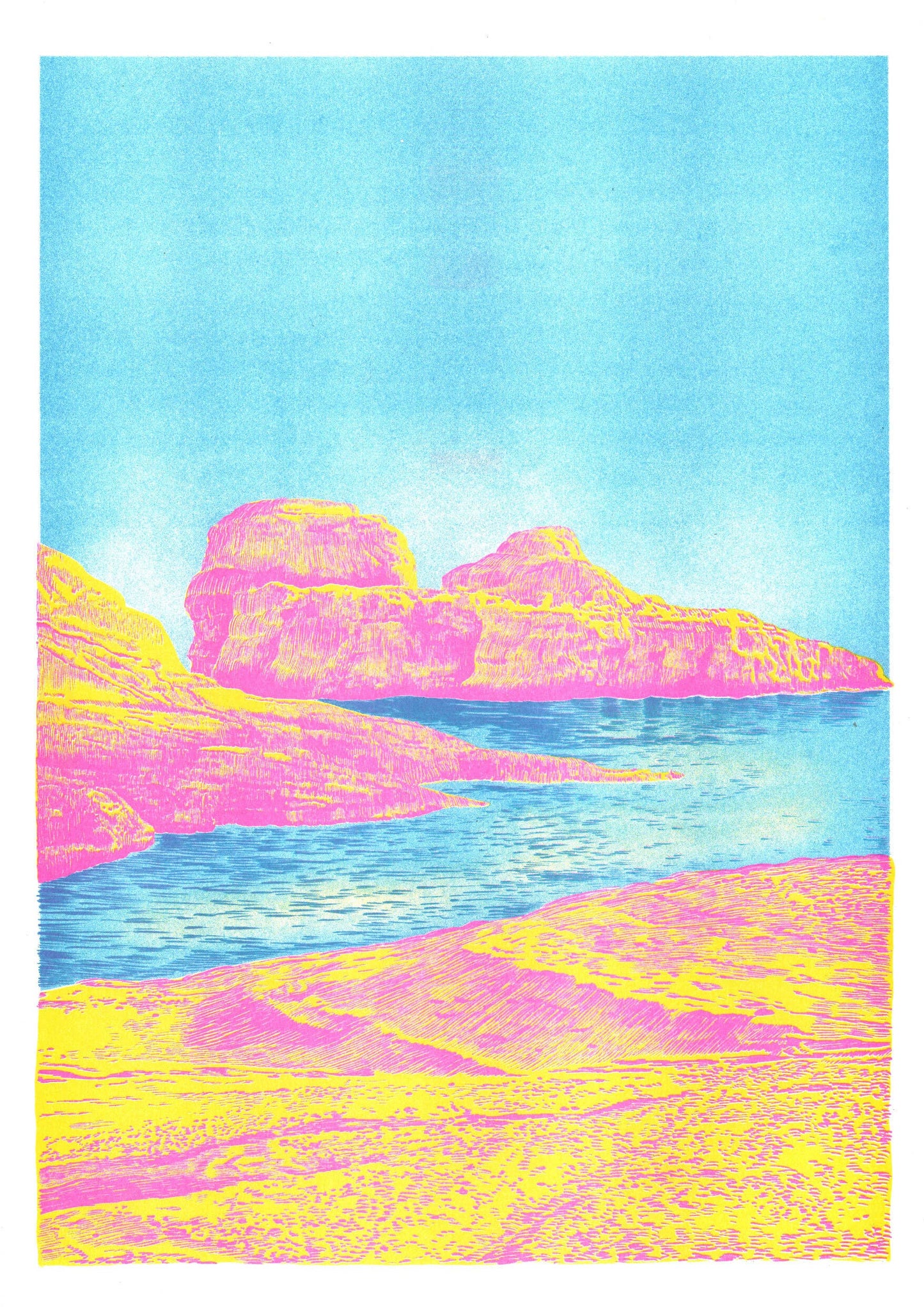 Affiche A3 - Manon Diemer - Heat rock
