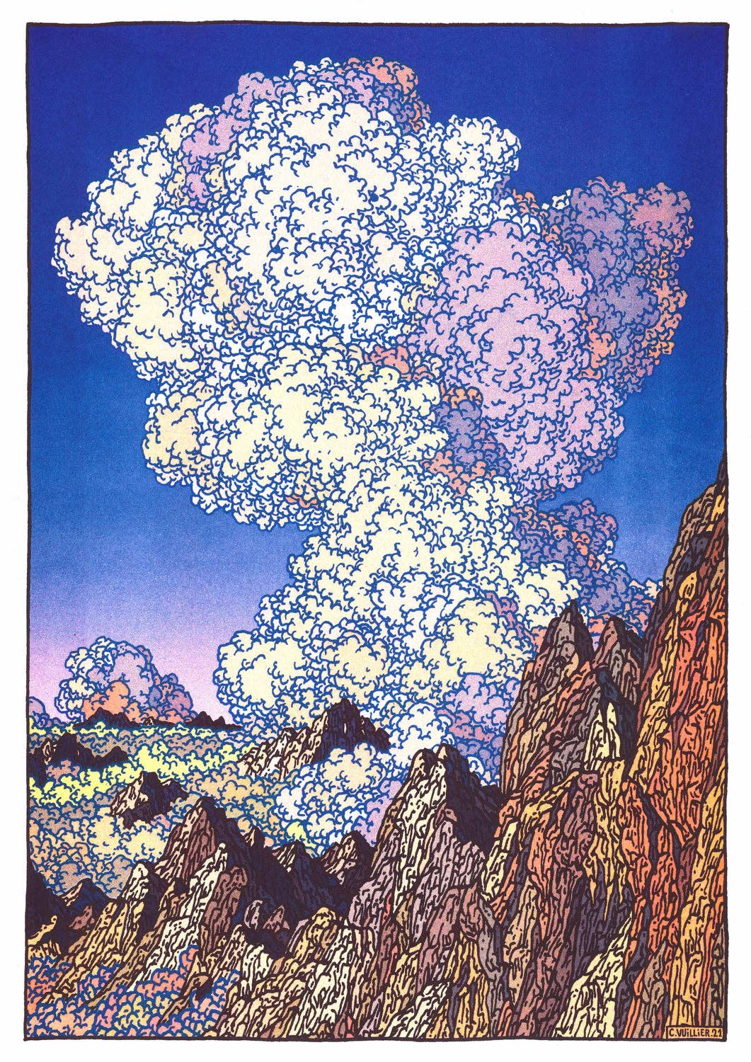 Affiche A3 - Clément Vuillier - Les Dents du midi