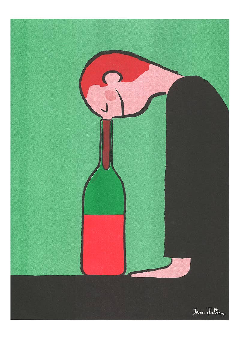 Affiche A3 - Jean Jullien - Bouteille