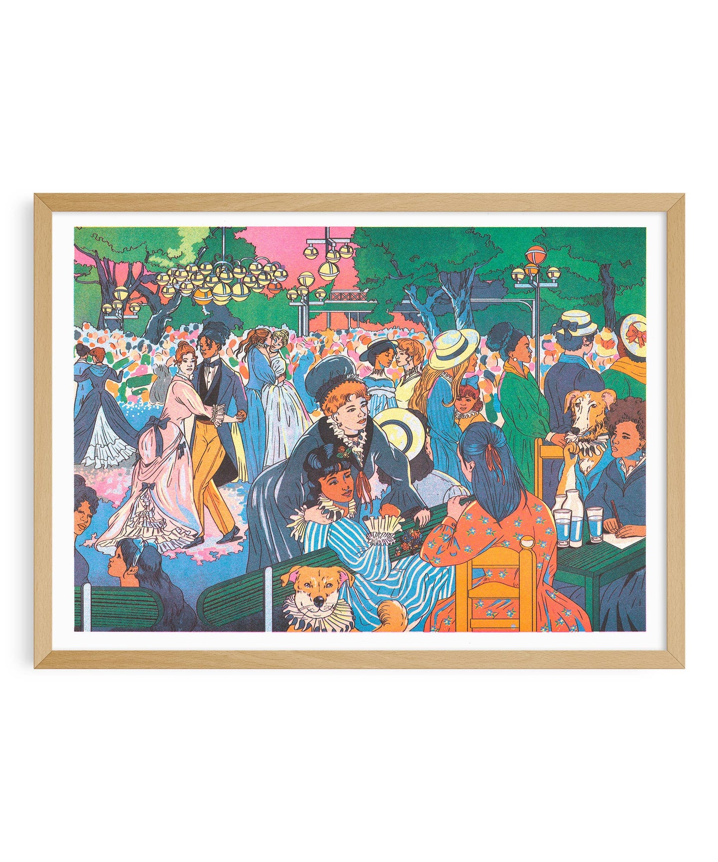 Affiche- Bal du moulin de la Galette - María Jesús Contreras