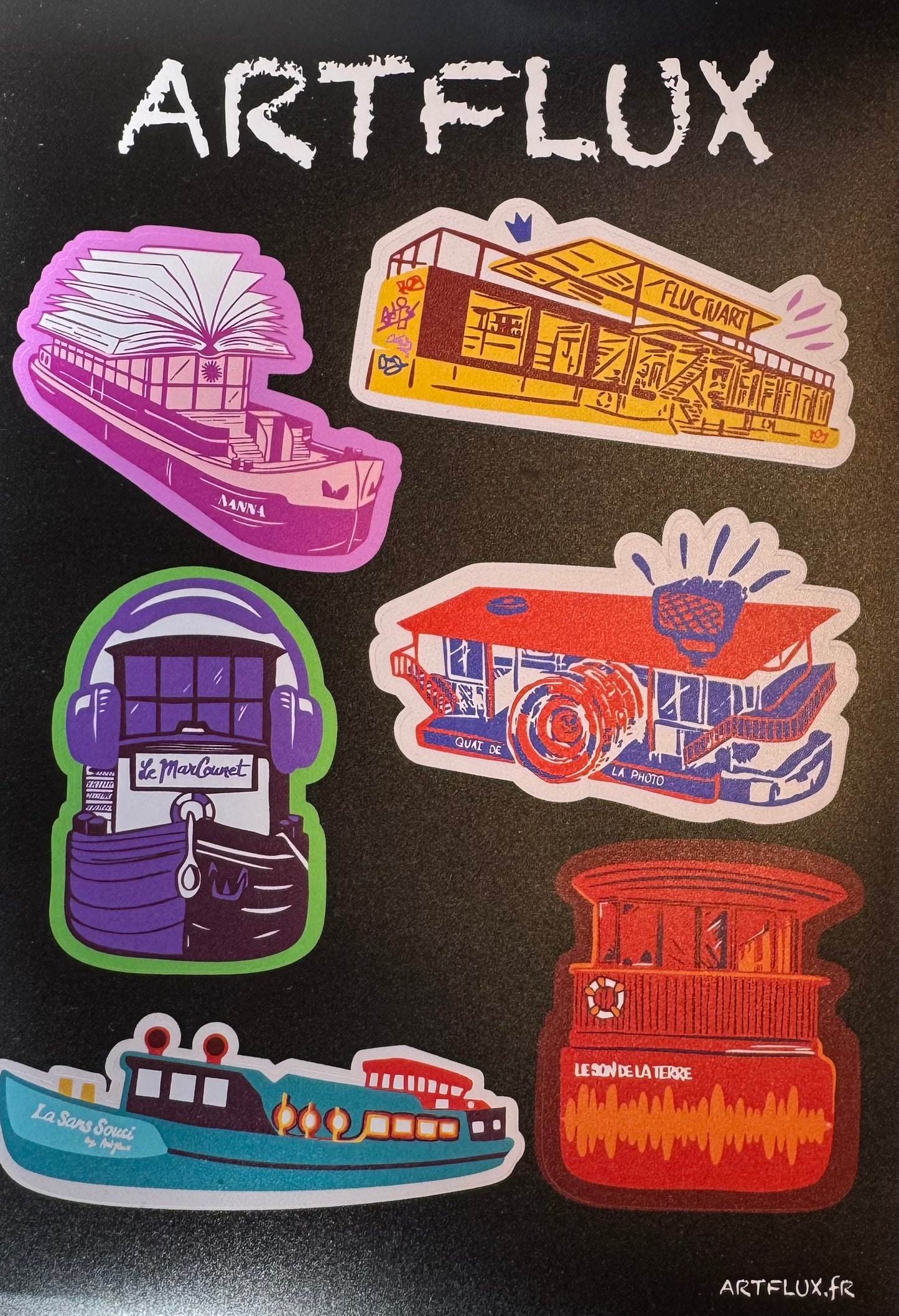 Planche de stickers Artflux