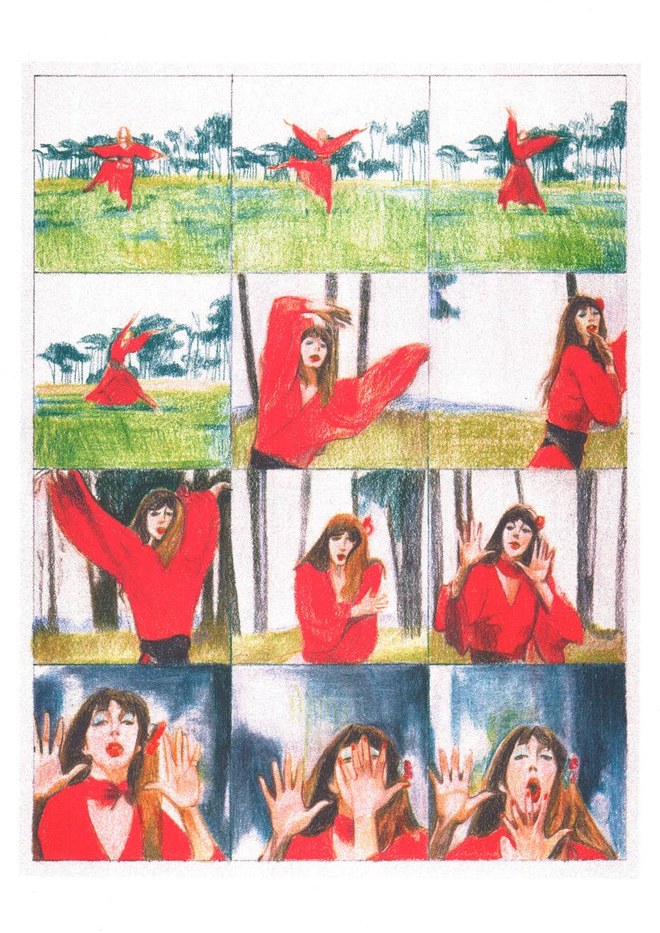 Affiche A3 - Kristina Tzekova - Kate Bush Wuthering Heights