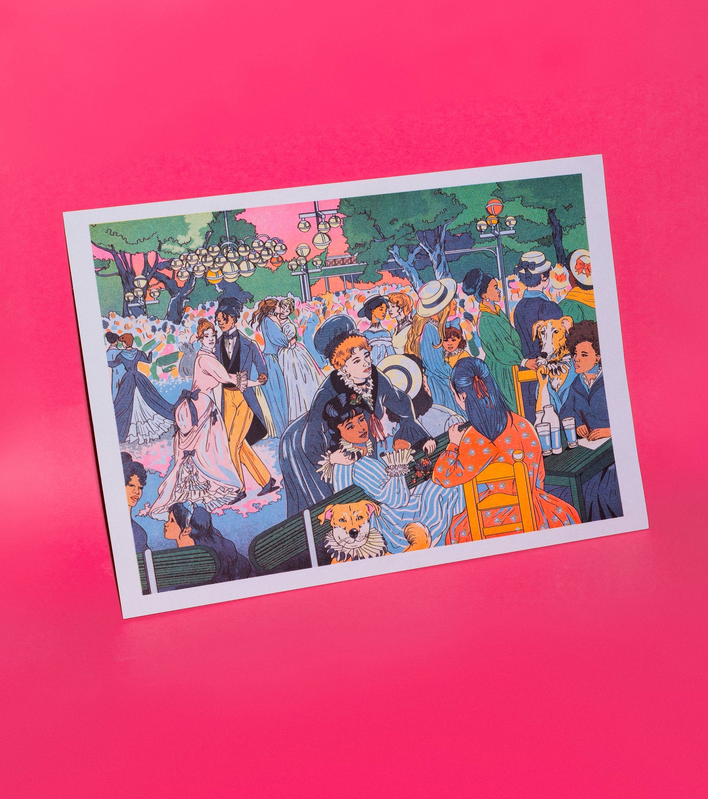 Affiche- Bal du moulin de la Galette - María Jesús Contreras
