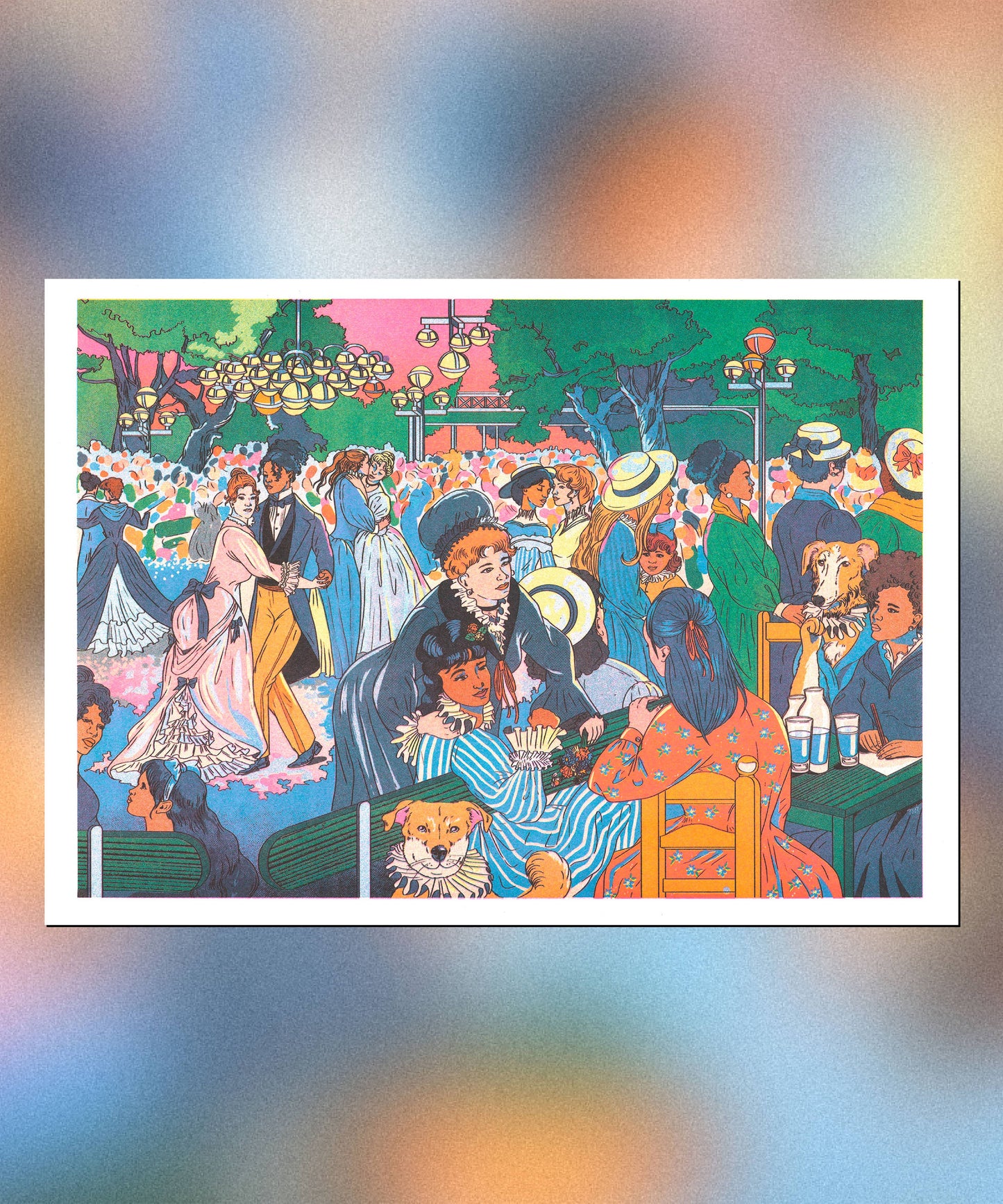 Affiche- Bal du moulin de la Galette - María Jesús Contreras