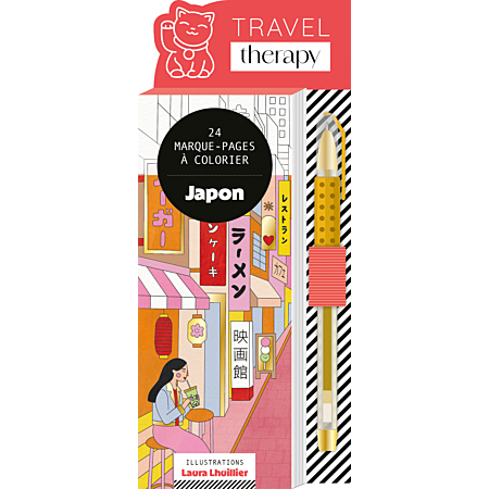 24 marque-pages à colorier - Japon
