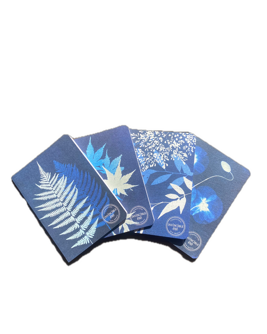 Petit cahier cyanotype A6