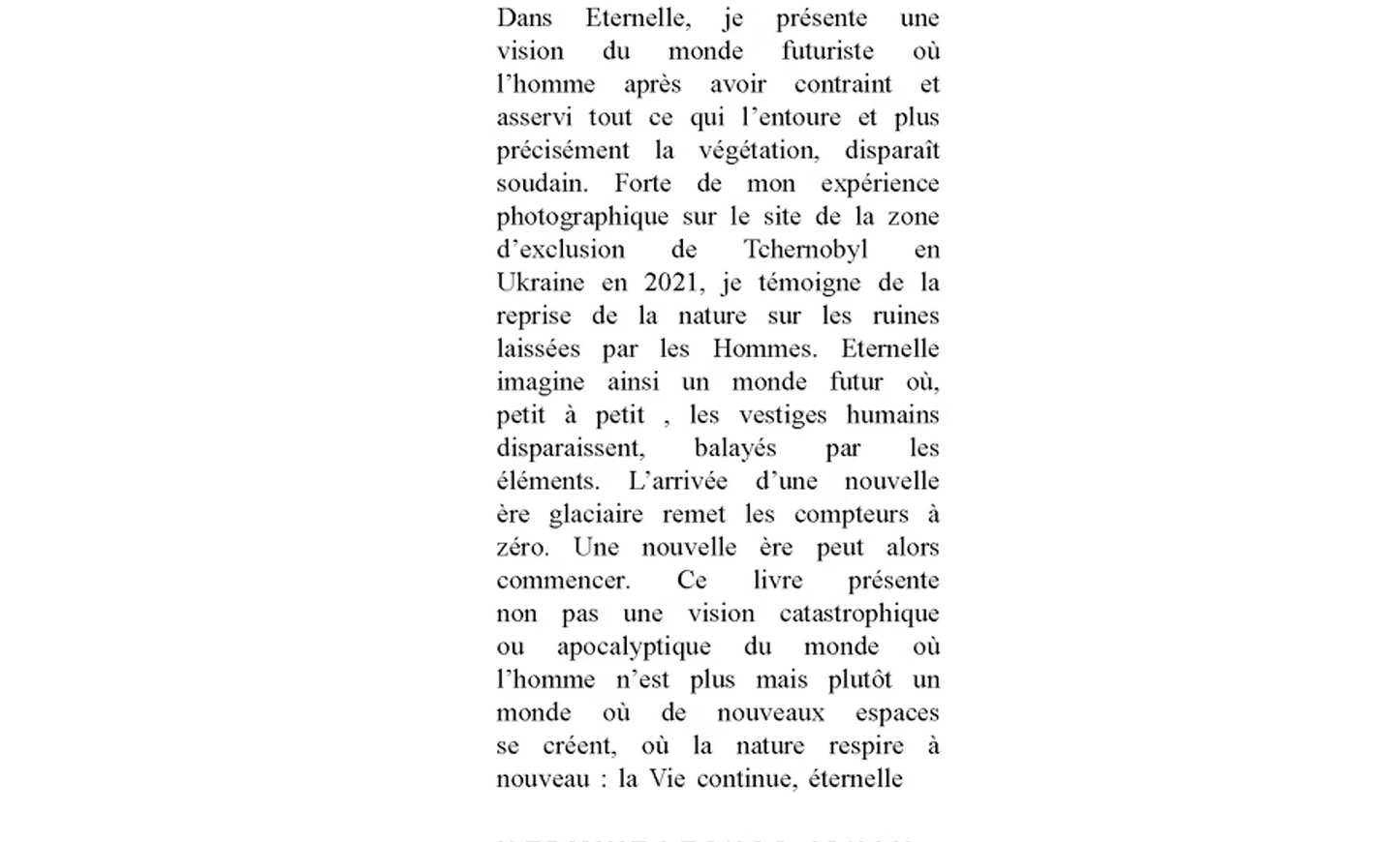 Eternelle - HERMINE LECUCQ JOUAN