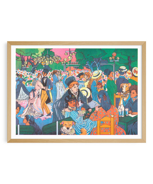 Affiche- Bal du moulin de la Galette - María Jesús Contreras