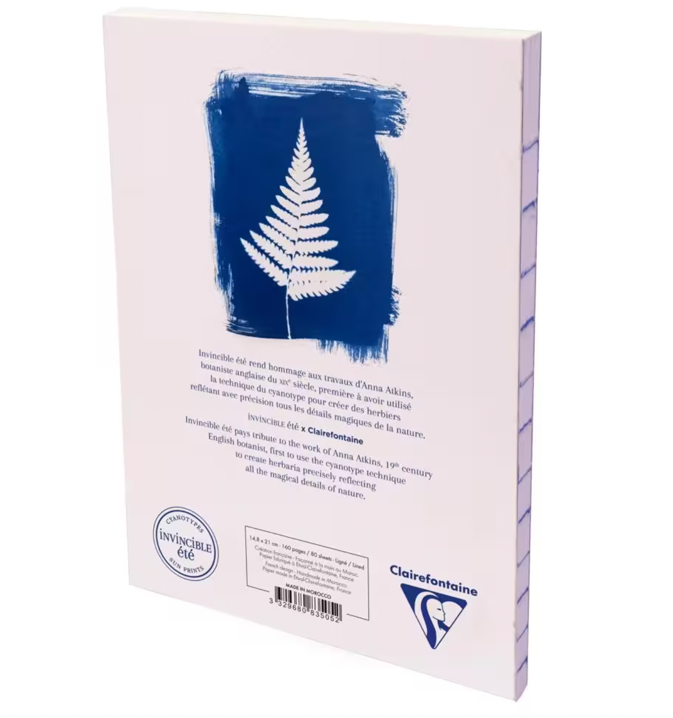 Cahier cyanotype A5 dos couture