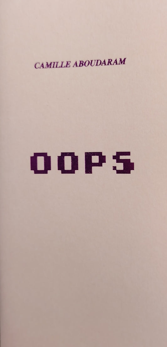 Oops de Camille Aboudaram