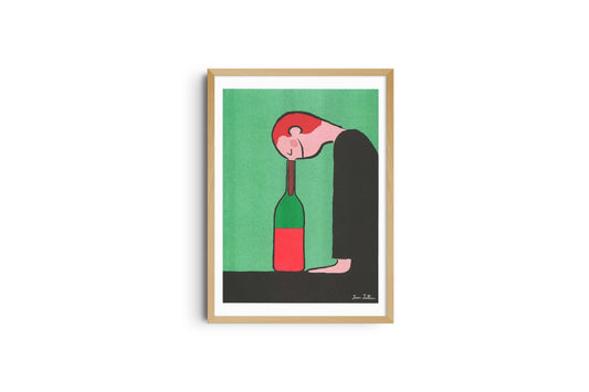 Affiche A3 - Jean Jullien - Bouteille